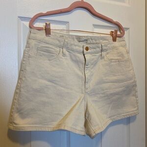 Off white High Rise Denim Shorts